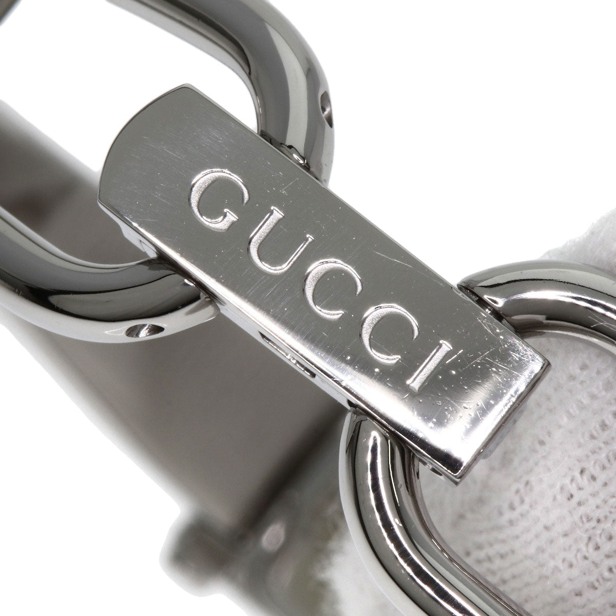 GUCCI Square Face Bangle with Pink Shell Watches 1500L Stainless Steel/Stainless Steel Ladies