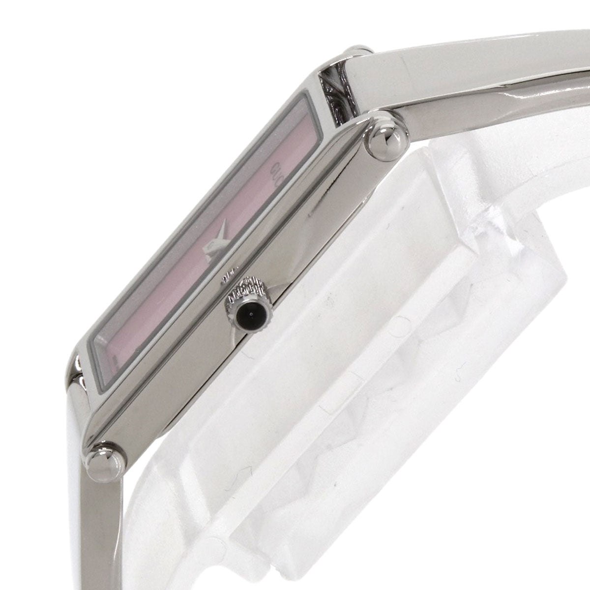 GUCCI Square Face Bangle with Pink Shell Watches 1500L Stainless Steel/Stainless Steel Ladies