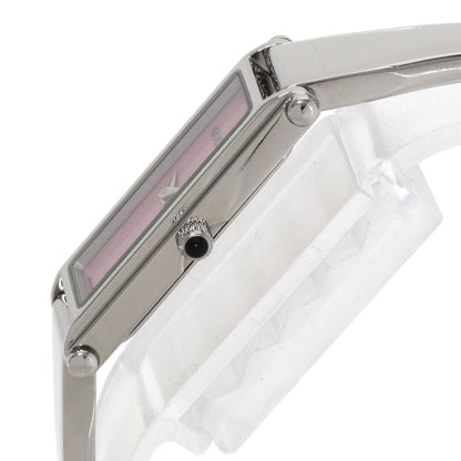 GUCCI Square Face Bangle with Pink Shell Watches 1500L Stainless Steel/Stainless Steel Ladies