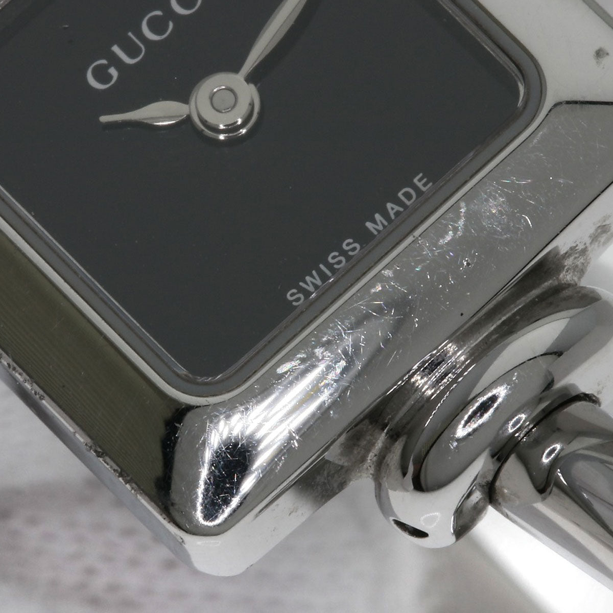 GUCCI Square face Watches 1900L Stainless Steel/Stainless Steel Ladies