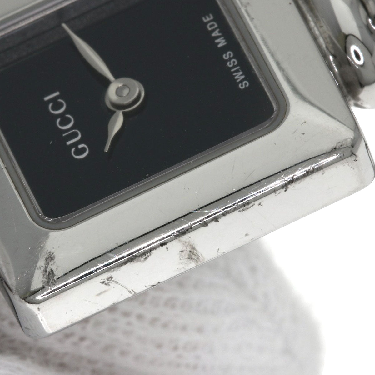 GUCCI Square face Watches 1900L Stainless Steel/Stainless Steel Ladies