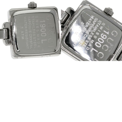 GUCCI Square face Watches 1900L Stainless Steel/Stainless Steel Ladies