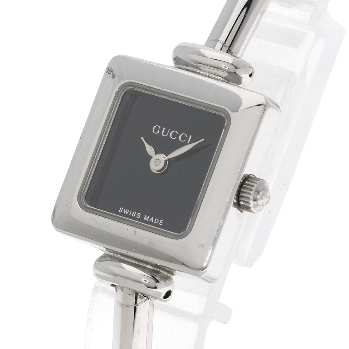 GUCCI Square face Watches 1900L Stainless Steel/Stainless Steel Ladies