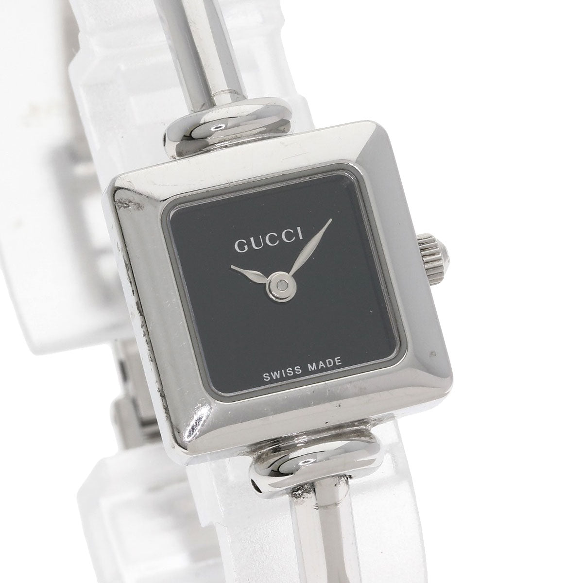 GUCCI Square face Watches 1900L Stainless Steel/Stainless Steel Ladies
