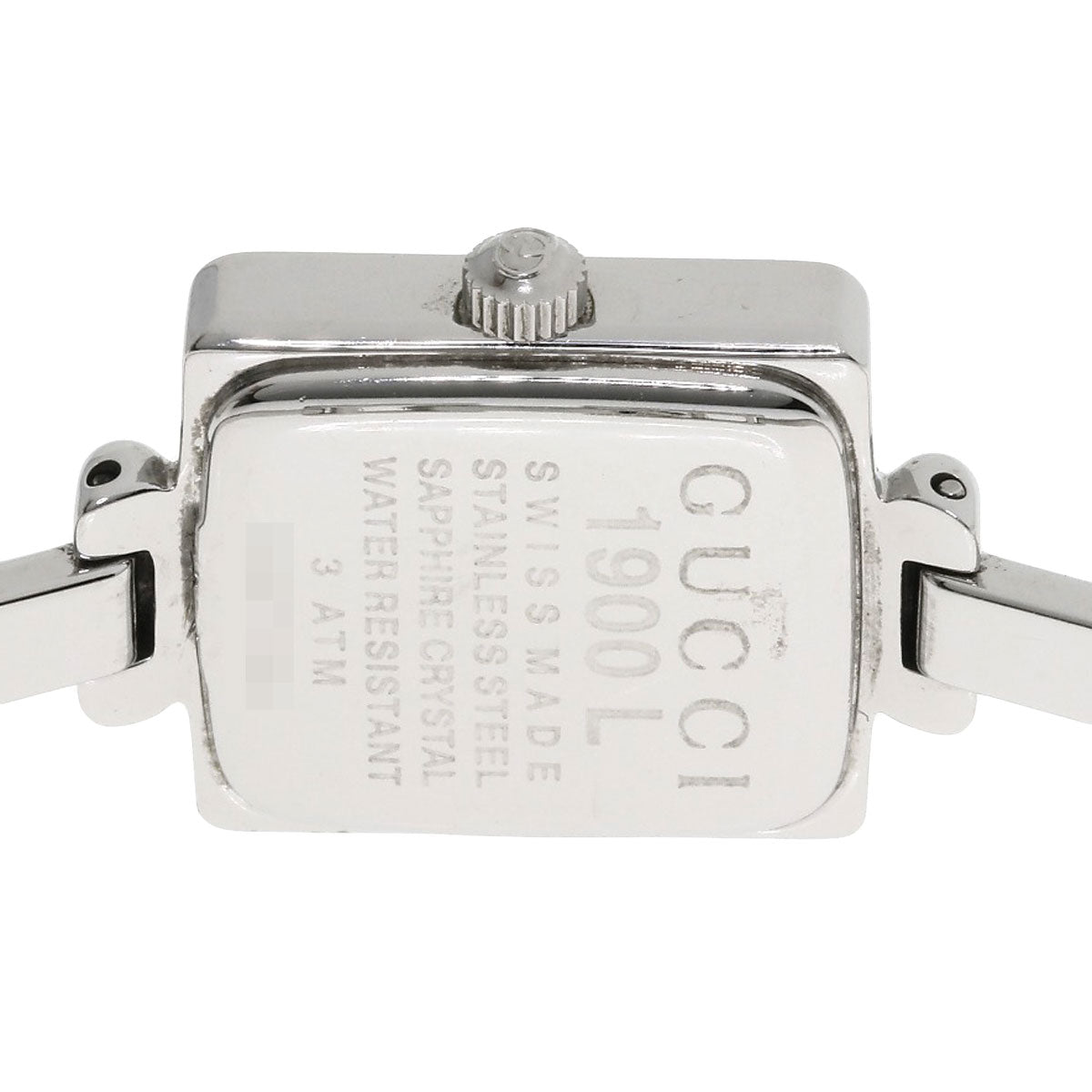 GUCCI Square face Watches 1900L Stainless Steel/Stainless Steel Ladies