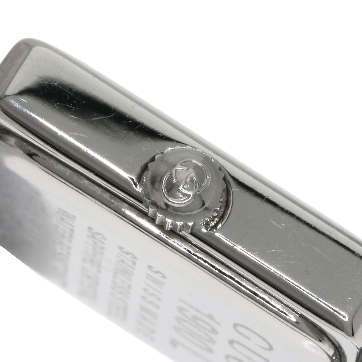 GUCCI Square face Watches 1900L Stainless Steel/Stainless Steel Ladies