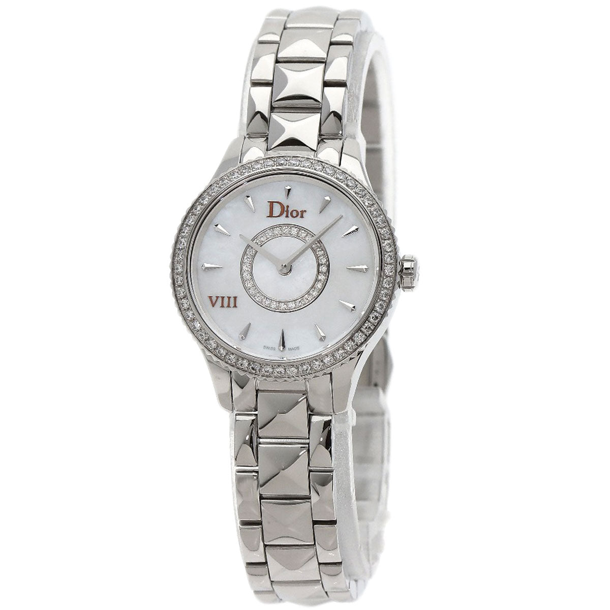 Dior Montaigne Diamond Bezel Watches CD151110M001 Stainless Steel/Stainless Steel Ladies