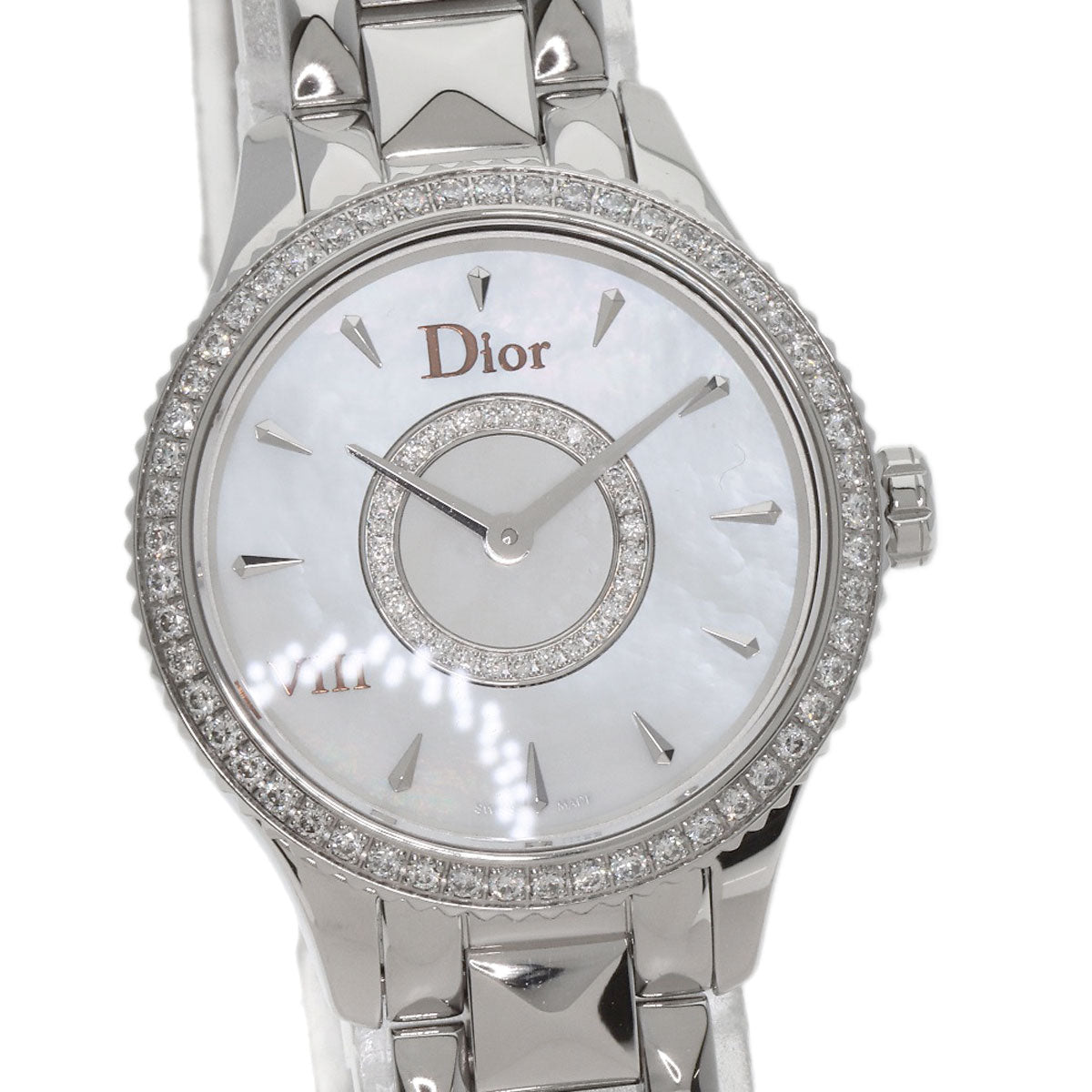 Dior Montaigne Diamond Bezel Watches CD151110M001 Stainless Steel/Stainless Steel Ladies