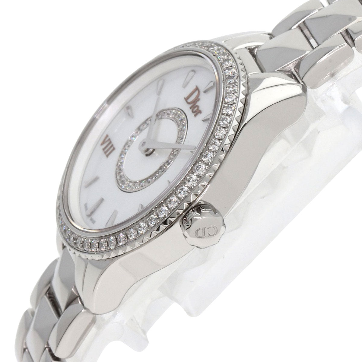 Dior Montaigne Diamond Bezel Watches CD151110M001 Stainless Steel/Stainless Steel Ladies