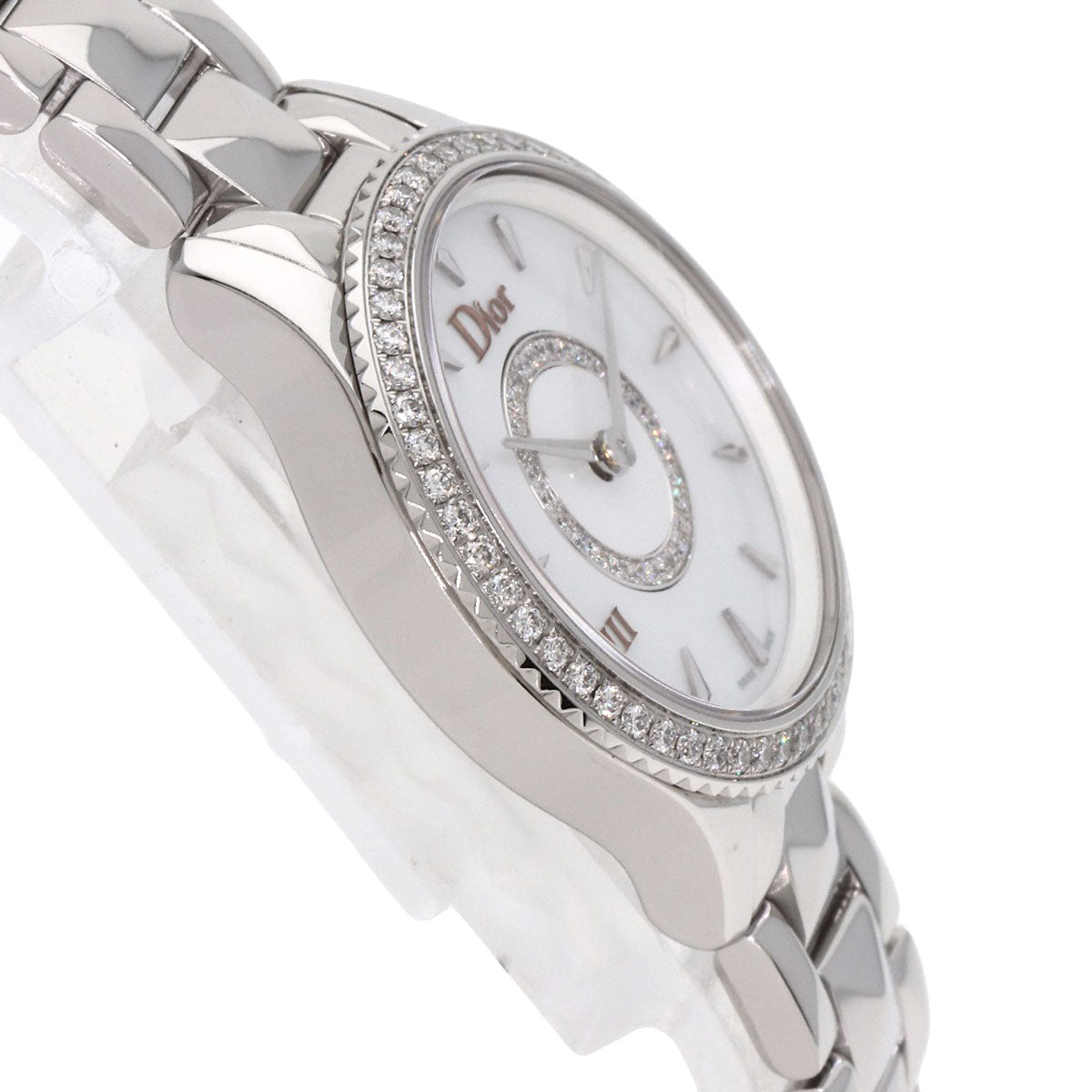 Dior Montaigne Diamond Bezel Watches CD151110M001 Stainless Steel/Stainless Steel Ladies