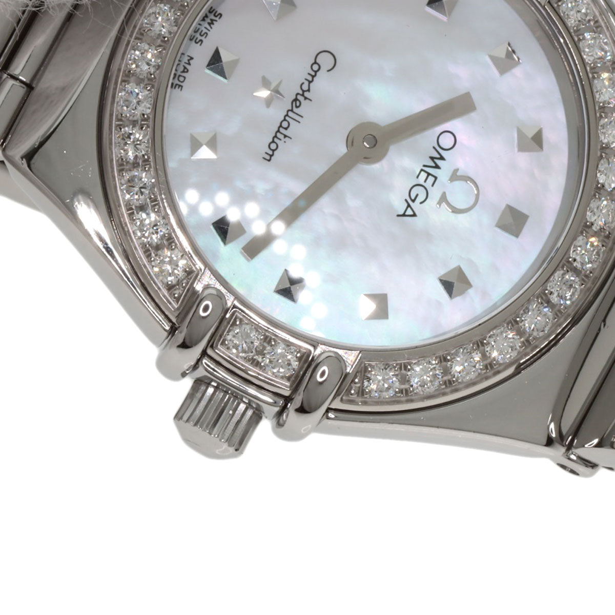OMEGA Constellation Mini Diamond Watches 1465.71 Stainless Steel/Stainless Steel Ladies