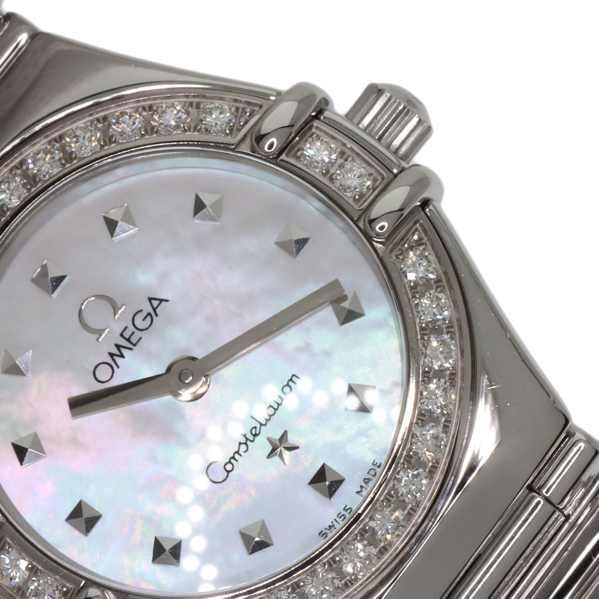 OMEGA Constellation Mini Diamond Watches 1465.71 Stainless Steel/Stainless Steel Ladies
