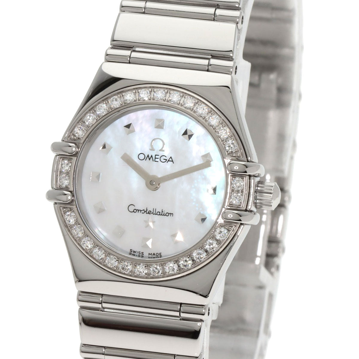 OMEGA Constellation Mini Diamond Watches 1465.71 Stainless Steel/Stainless Steel Ladies