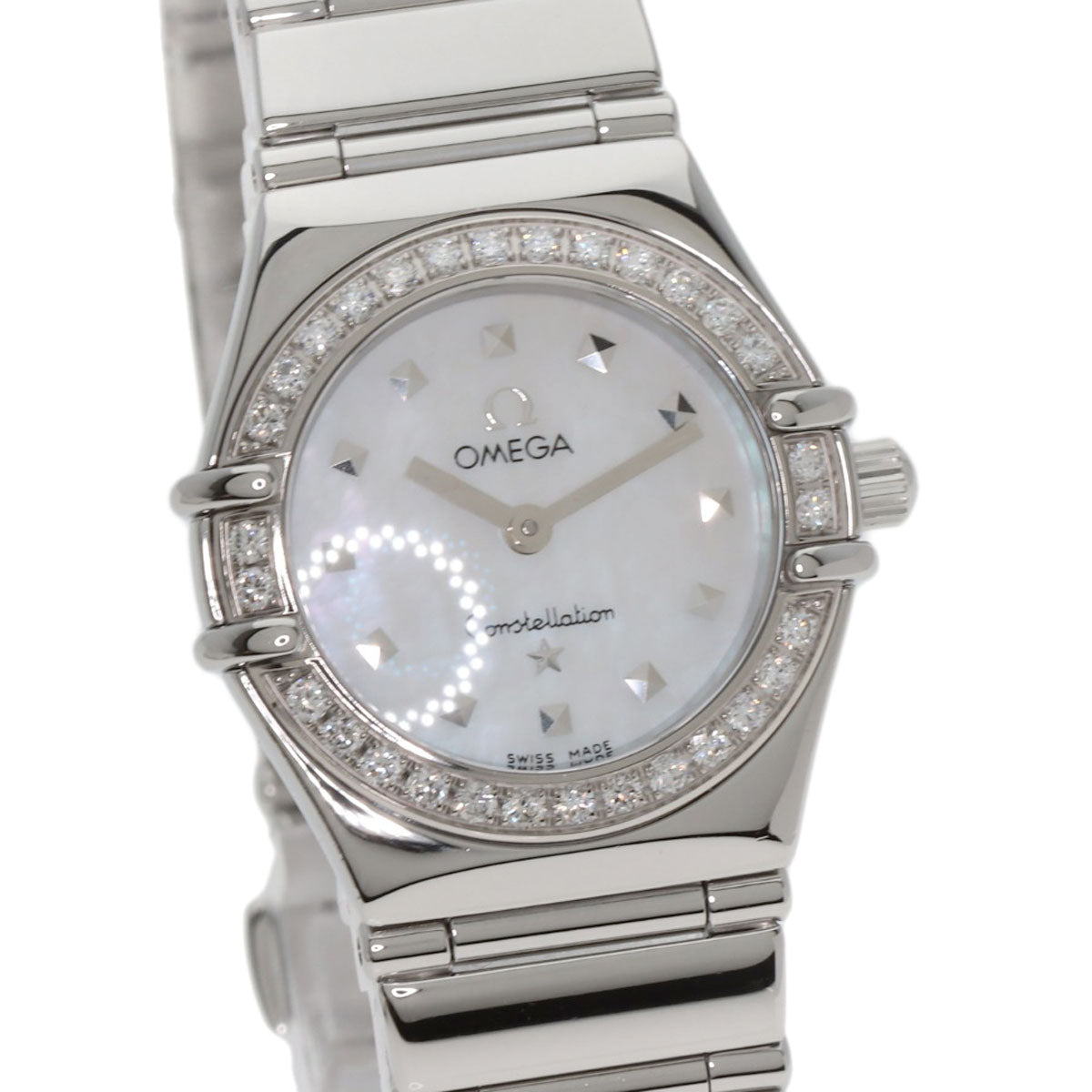 OMEGA Constellation Mini Diamond Watches 1465.71 Stainless Steel/Stainless Steel Ladies