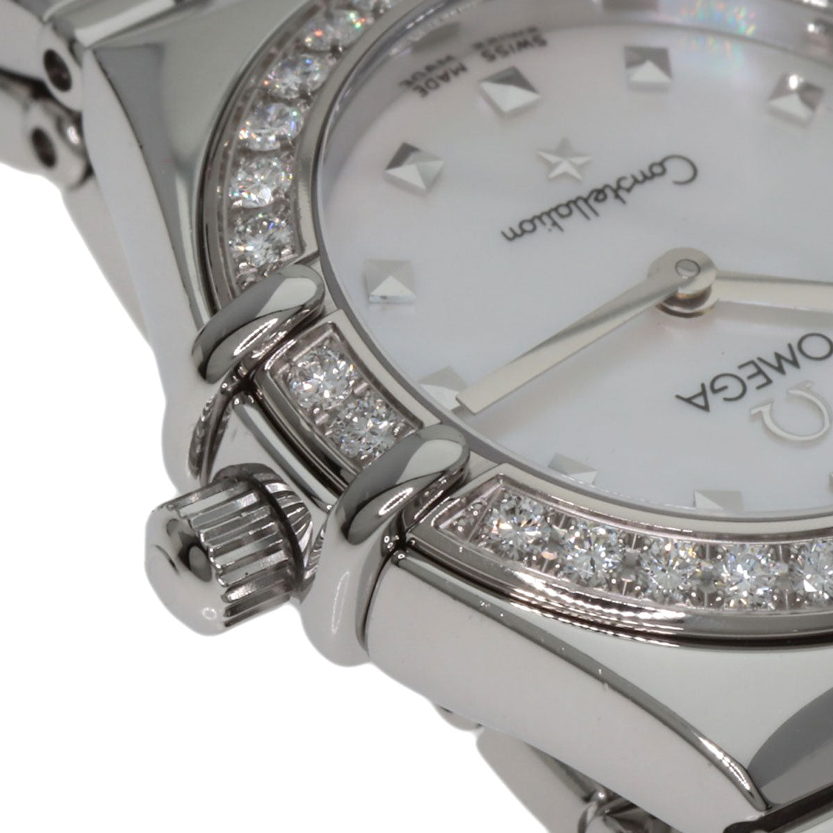OMEGA Constellation Mini Diamond Watches 1465.71 Stainless Steel/Stainless Steel Ladies