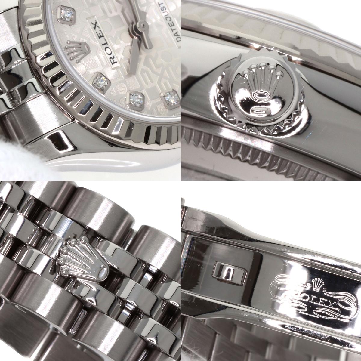 ROLEX DATEJUST 10P Diamond Watches 179174G Stainless Steel/Stainless Steel Ladies