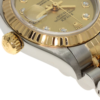 ROLEX DATEJUST 10P Diamond Watches 79173G Stainless Steel/SSxK18YG Ladies