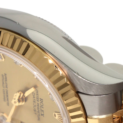 ROLEX DATEJUST 10P Diamond Watches 79173G Stainless Steel/SSxK18YG Ladies
