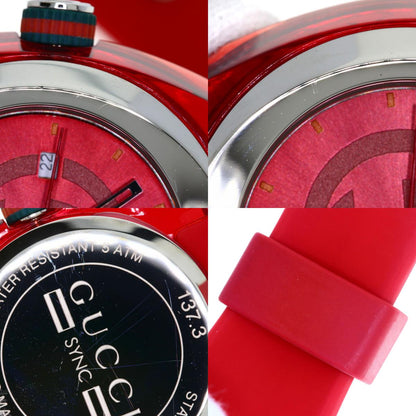 GUCCI SYNC Watches YA137.3 Stainless Steel/Rubber Ladies