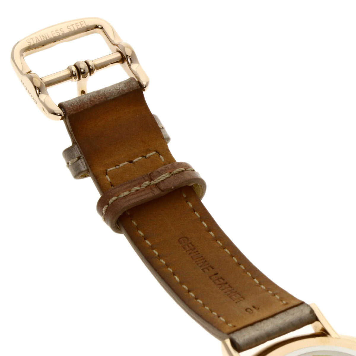 COACH Round face Watches CA.110.7.34.1354 Gold Plated/Leather Ladies