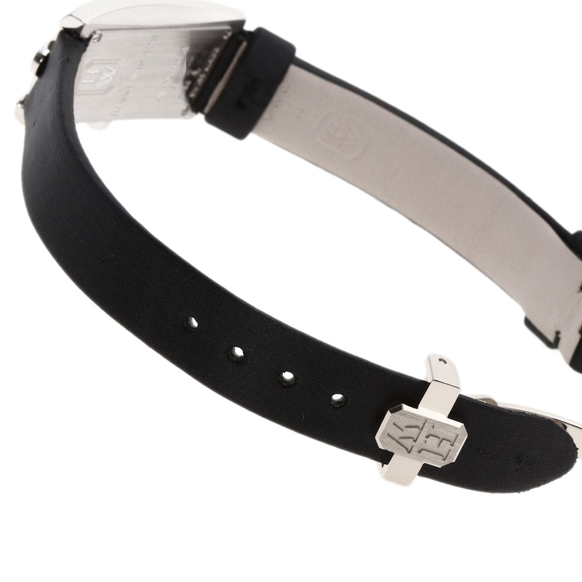 HARRY WINSTON Avenue C Mini Watches AVCQHM16WW024 K18 White Gold/Leather x Satin Ladies