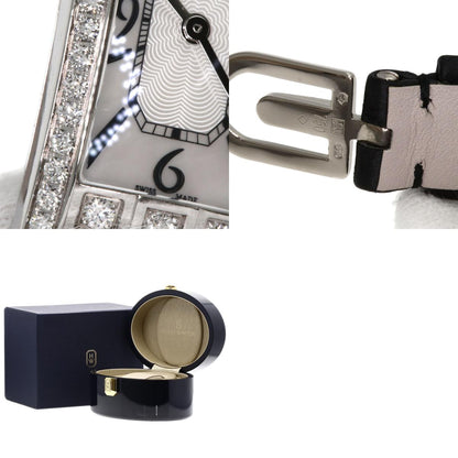 HARRY WINSTON Avenue C Mini Watches AVCQHM16WW024 K18 White Gold/Leather x Satin Ladies