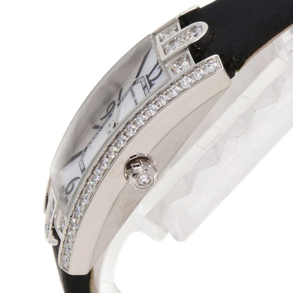 HARRY WINSTON Avenue C Mini Watches AVCQHM16WW024 K18 White Gold/Leather x Satin Ladies