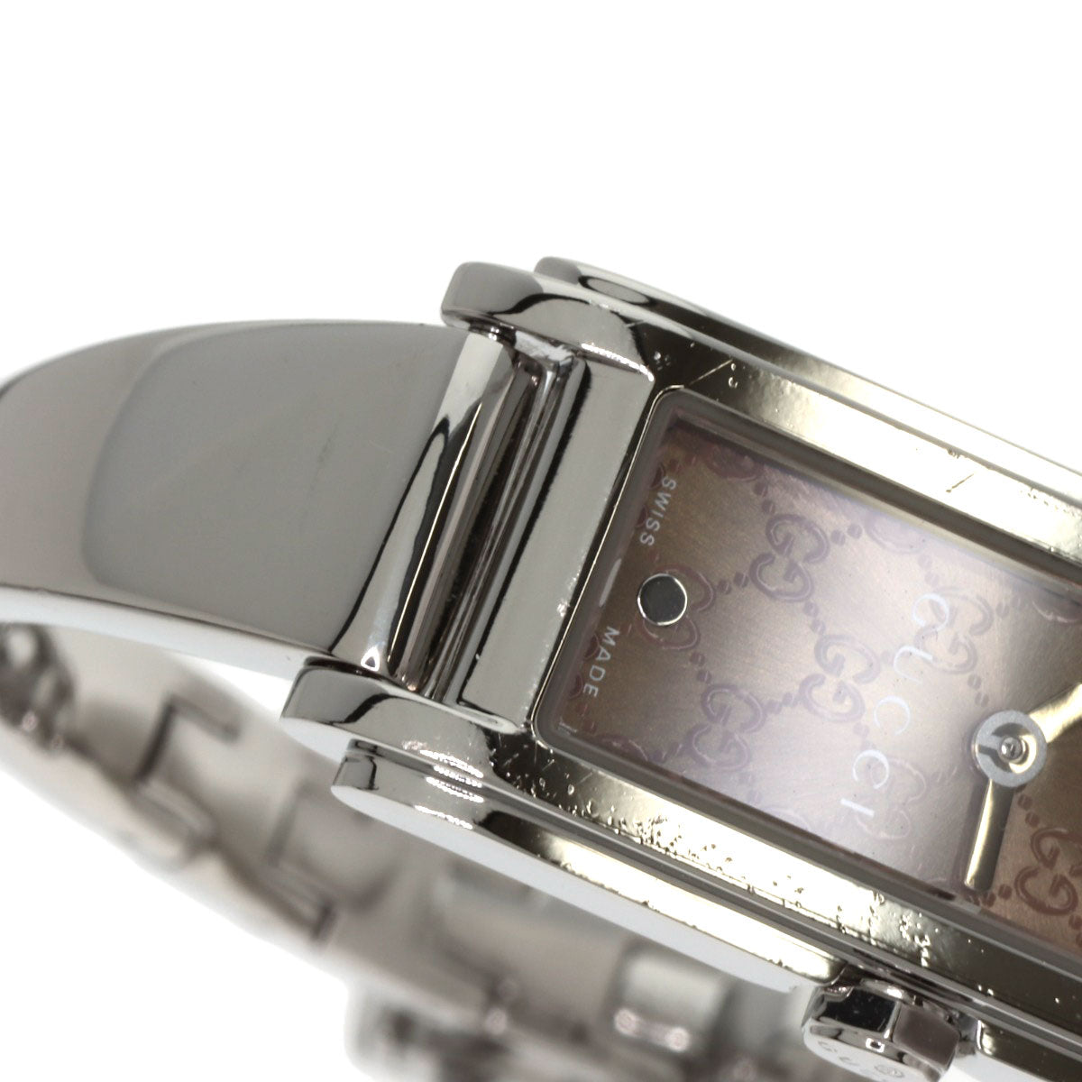 GUCCI GG square face Watches 109 Stainless Steel/Stainless Steel Ladies