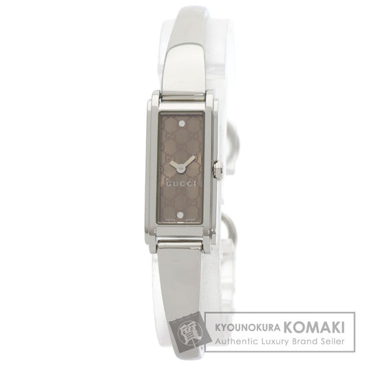 GUCCI GG square face Watches 109 Stainless Steel/Stainless Steel Ladies