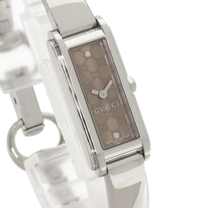 GUCCI GG square face Watches 109 Stainless Steel/Stainless Steel Ladies