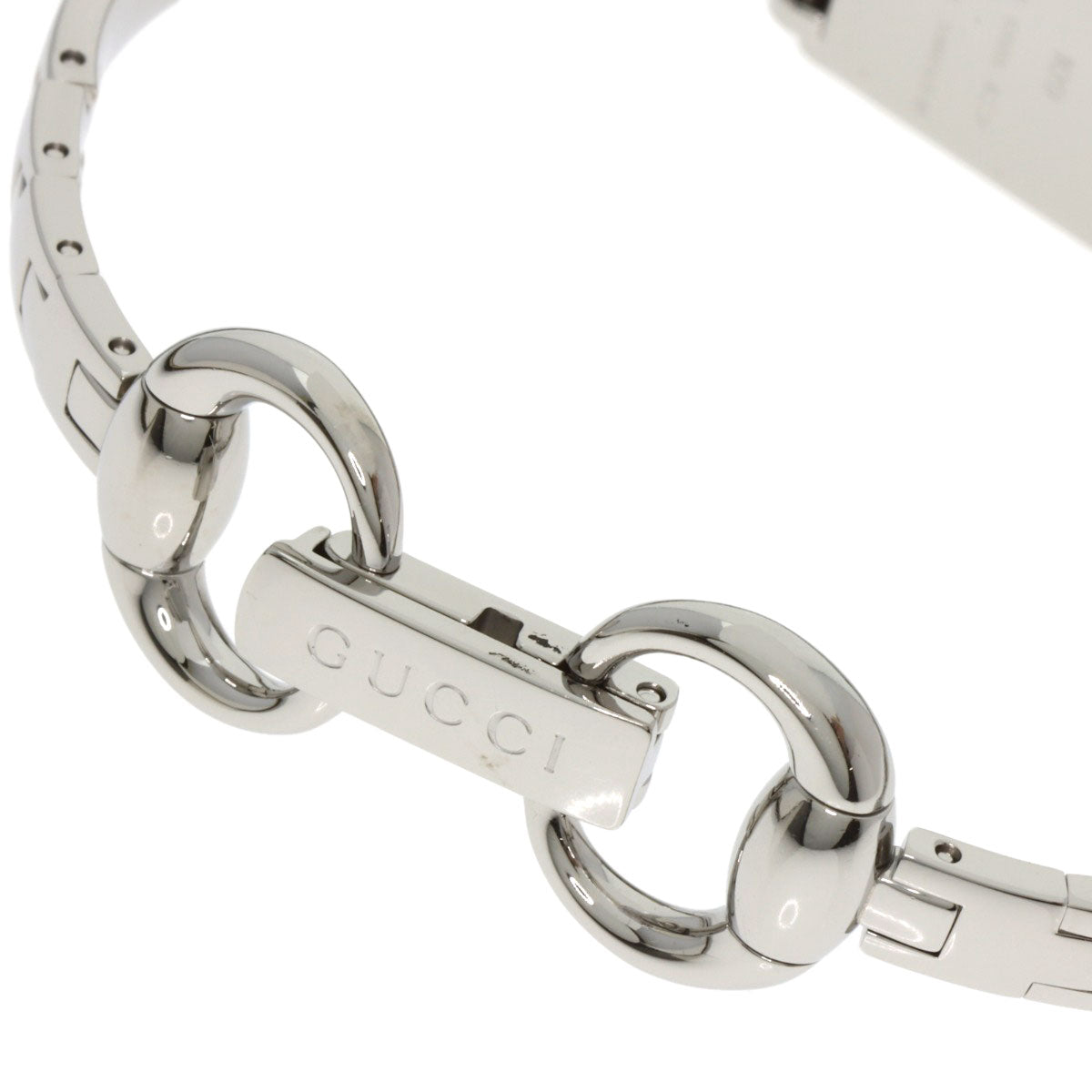 GUCCI GG square face Watches 109 Stainless Steel/Stainless Steel Ladies