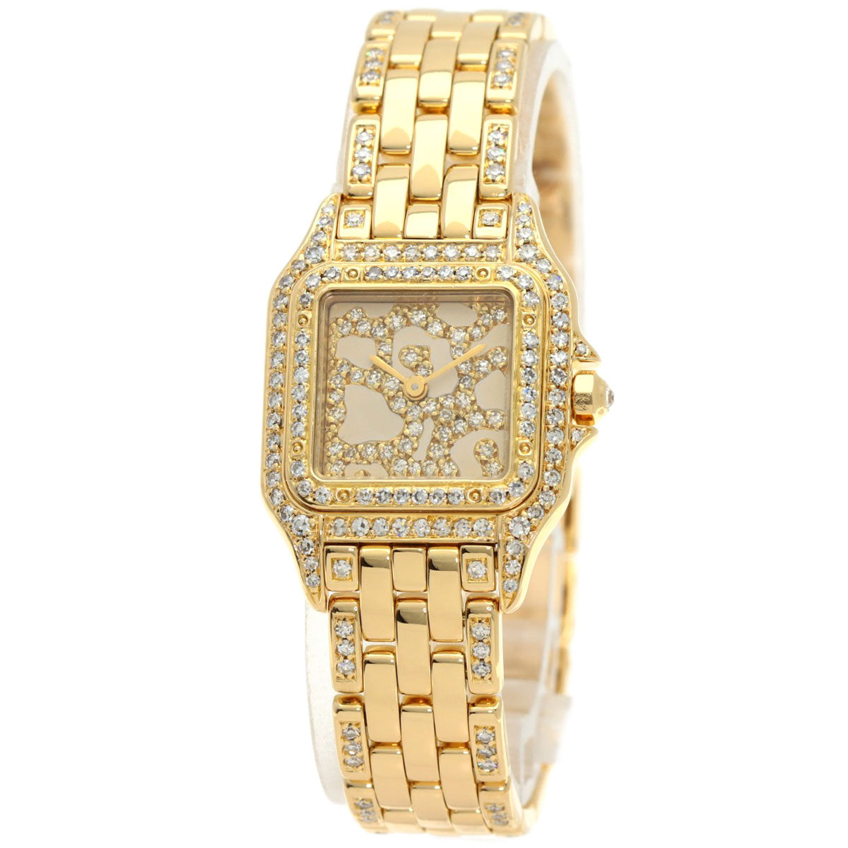 CARTIER PANTHERESM Diamond Watches WF3002B9 K18 Yellow Gold/K18YGxDiamond Ladies