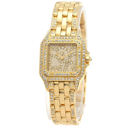 CARTIER PANTHERESM Diamond Watches WF3002B9 K18 Yellow Gold/K18YGxDiamond Ladies