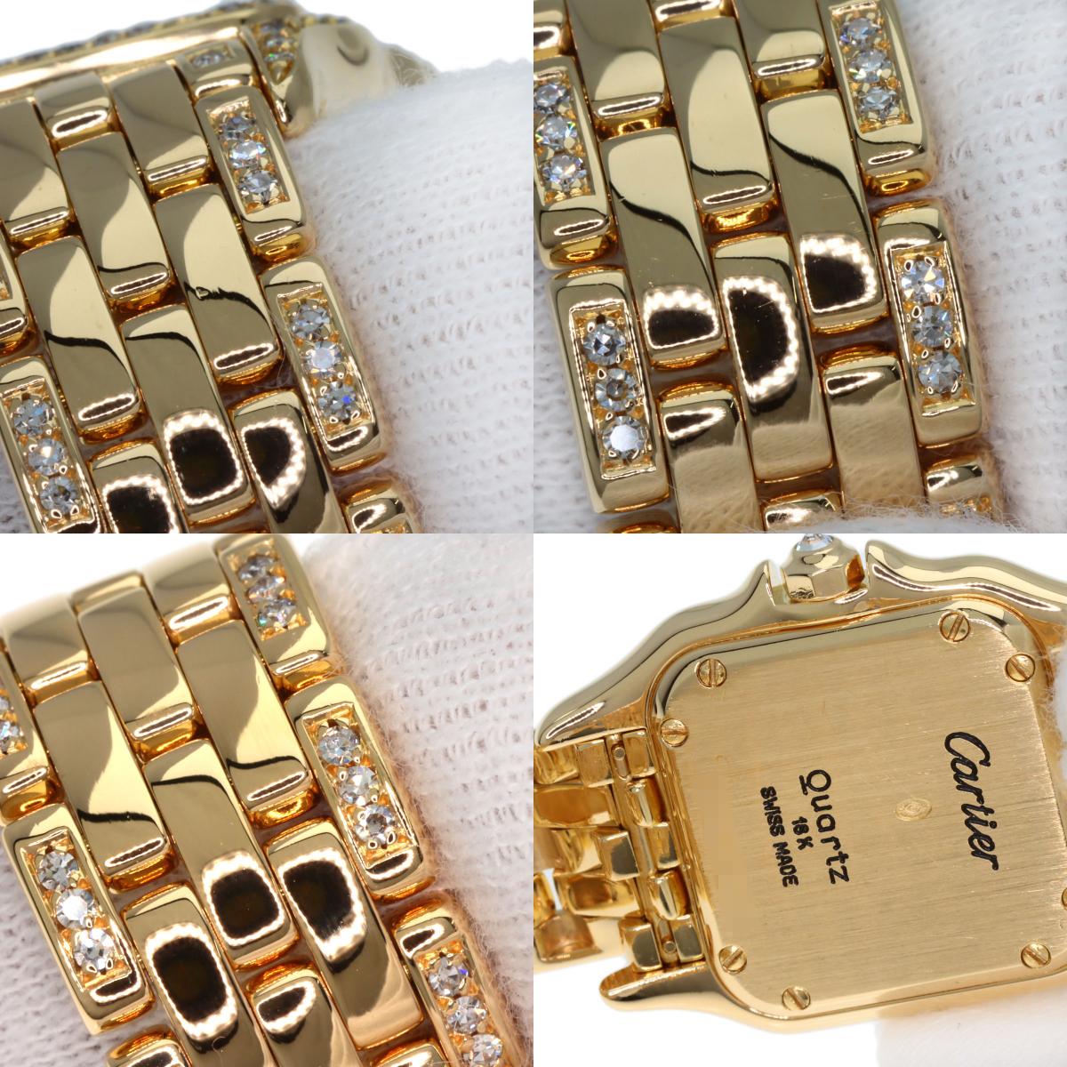 CARTIER PANTHERESM Diamond Watches WF3002B9 K18 Yellow Gold/K18YGxDiamond Ladies