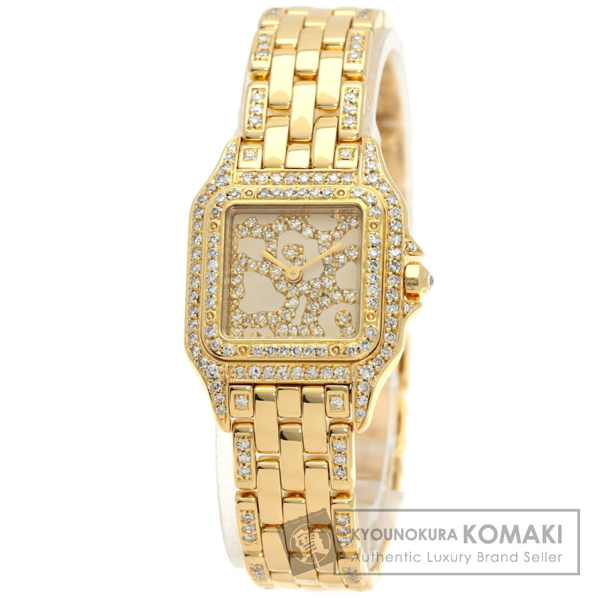 CARTIER PANTHERESM Diamond Watches WF3002B9 K18 Yellow Gold/K18YGxDiamond Ladies
