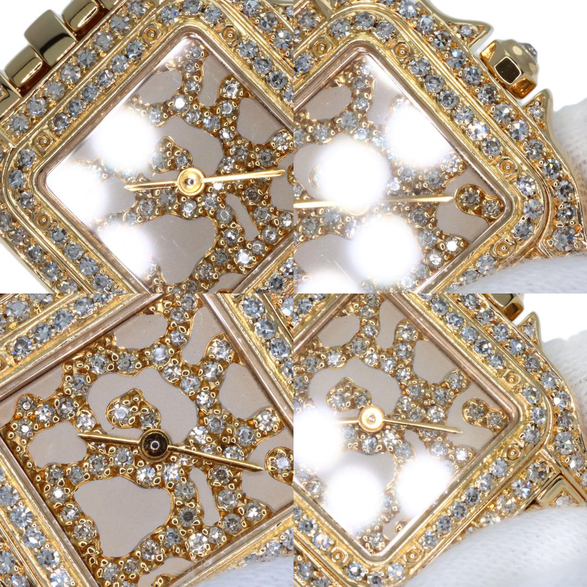 CARTIER PANTHERESM Diamond Watches WF3002B9 K18 Yellow Gold/K18YGxDiamond Ladies