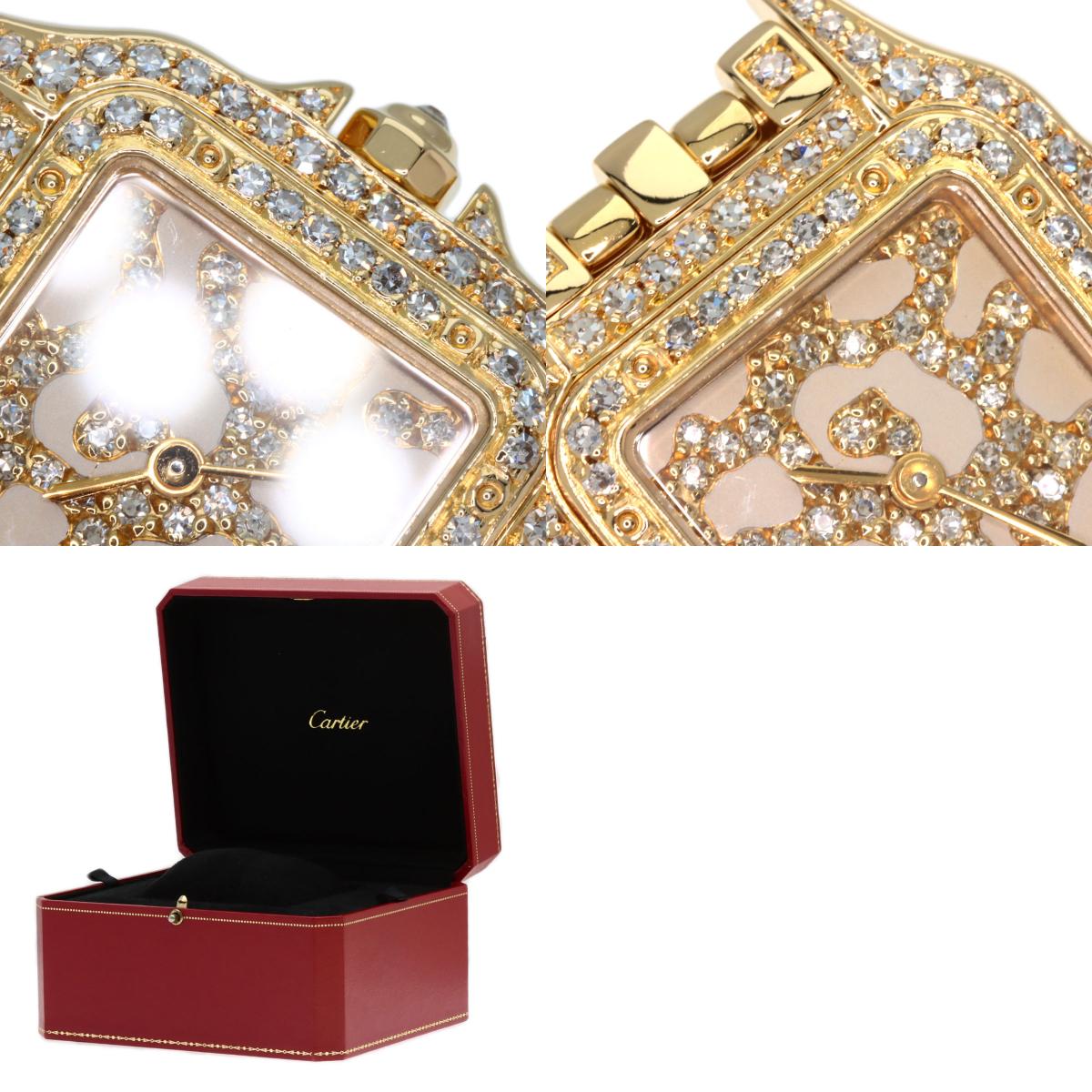 CARTIER PANTHERESM Diamond Watches WF3002B9 K18 Yellow Gold/K18YGxDiamond Ladies