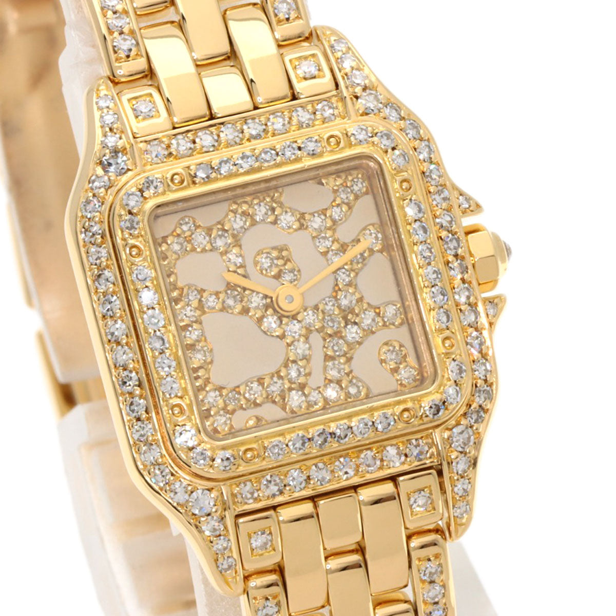 CARTIER PANTHERESM Diamond Watches WF3002B9 K18 Yellow Gold/K18YGxDiamond Ladies