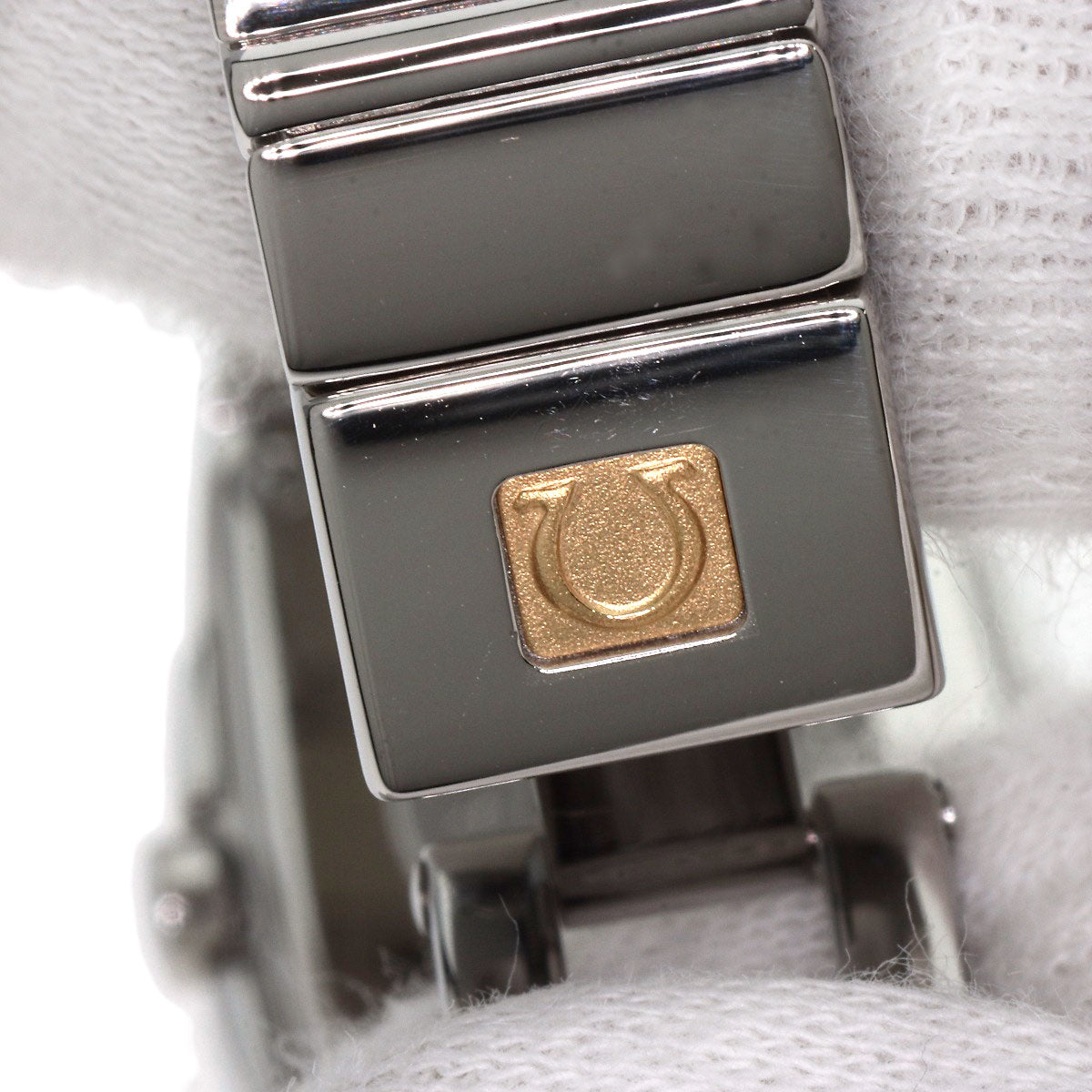 OMEGA Constellation Quadrella 8P Color Stone Watches 1584.79 Stainless Steel/Stainless Steel Ladies