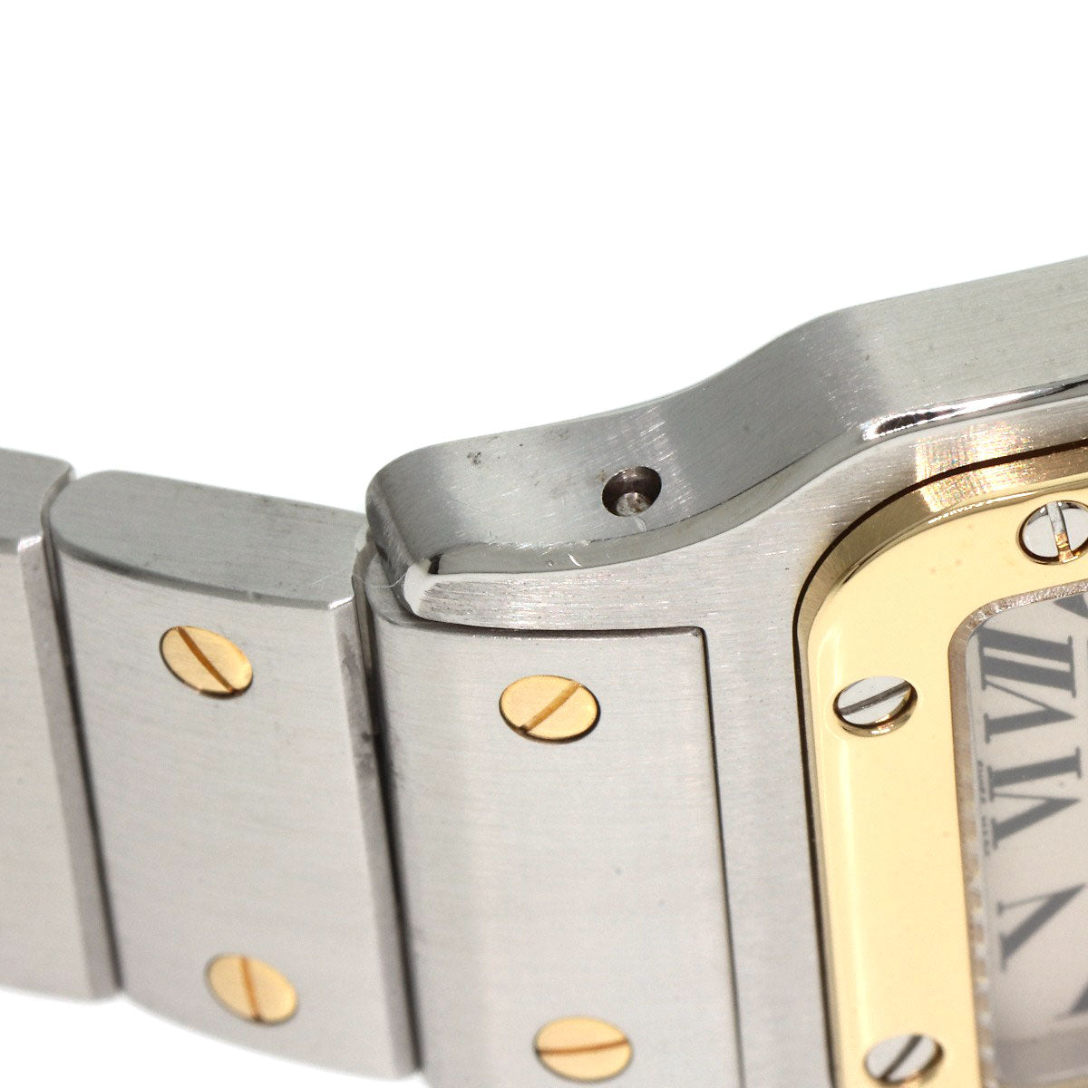 CARTIER Santosgalbe SM Watches W20012C4 Stainless Steel/Stainless Steel Ladies