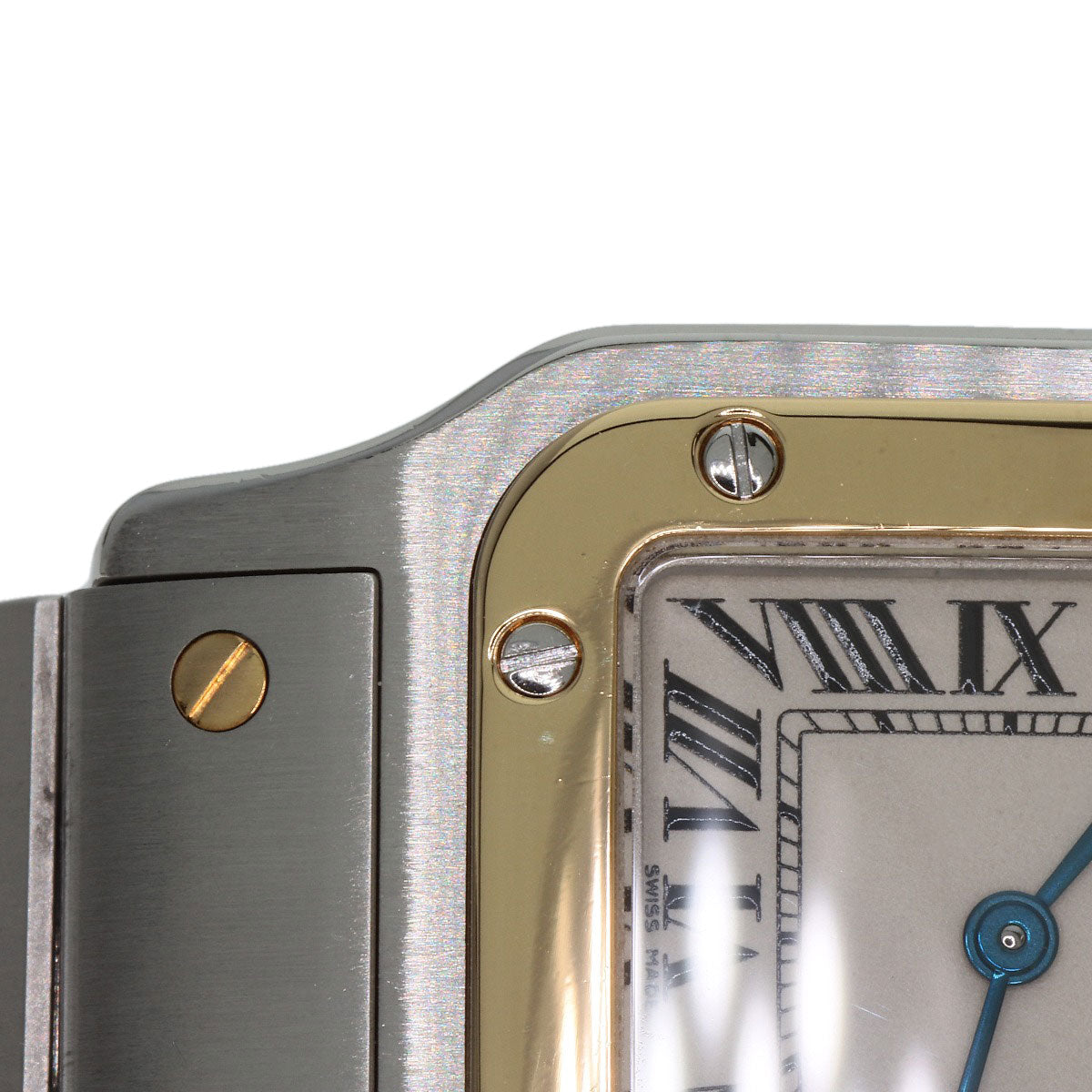 CARTIER Santosgalbe SM Watches W20012C4 Stainless Steel/Stainless Steel Ladies