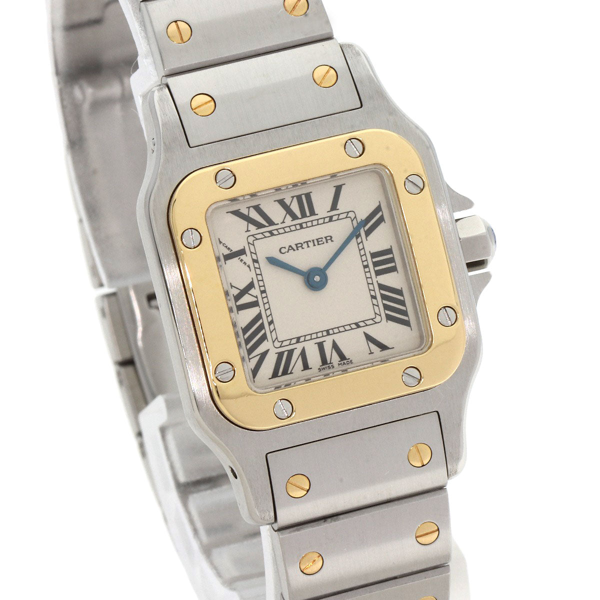 CARTIER Santosgalbe SM Watches W20012C4 Stainless Steel/Stainless Steel Ladies