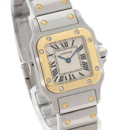 CARTIER Santosgalbe SM Watches W20012C4 Stainless Steel/Stainless Steel Ladies