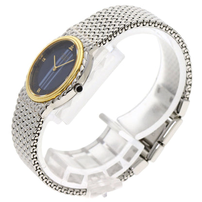 SEIKO CREDOR Round Face Blue Agate Watches 5A70-0260 Stainless Steel/Stainless Steel Ladies