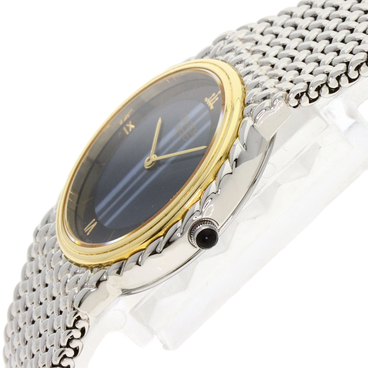 SEIKO CREDOR Round Face Blue Agate Watches 5A70-0260 Stainless Steel/Stainless Steel Ladies