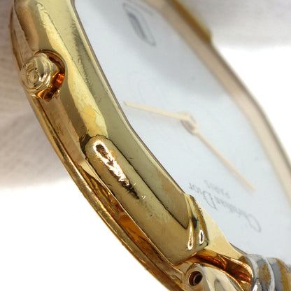 CHRISTIAN DIOR Octagon Watches D45-134 Gold Plated/Gold Plated Ladies