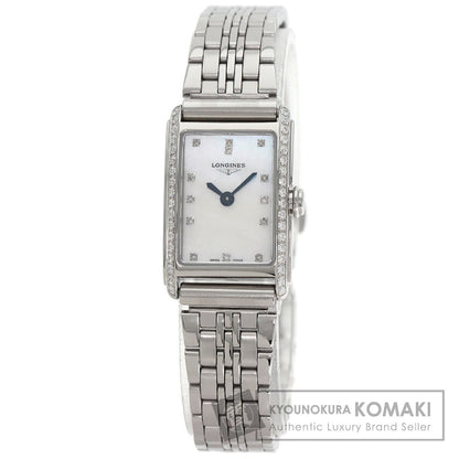 LONGINES Conquest Diamond Watches L5.258.0 Stainless Steel/Stainless Steel Ladies