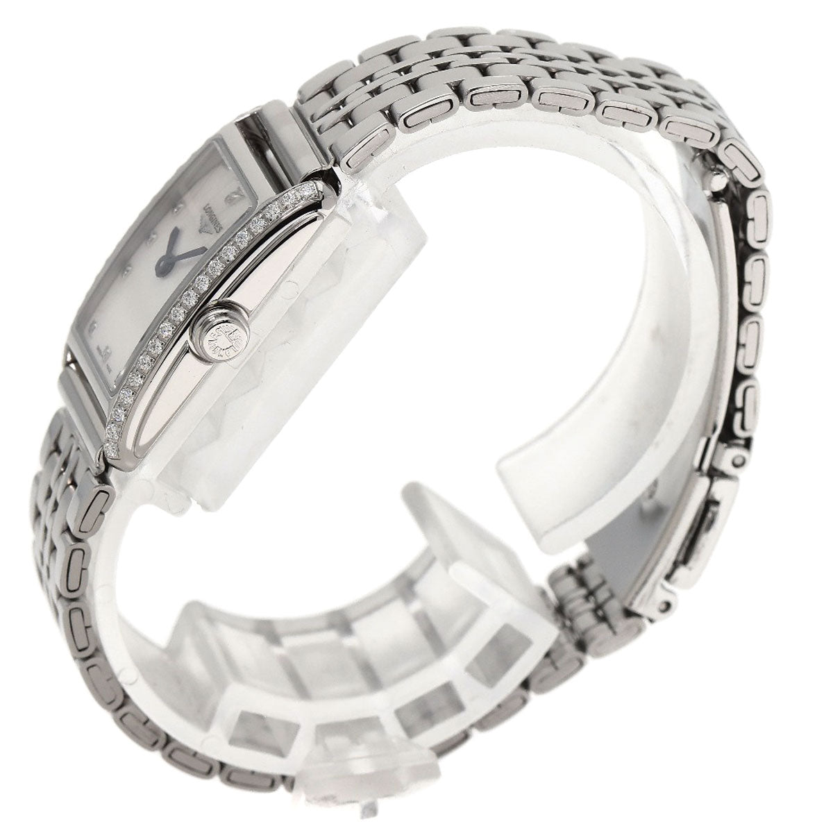 LONGINES Conquest Diamond Watches L5.258.0 Stainless Steel/Stainless Steel Ladies