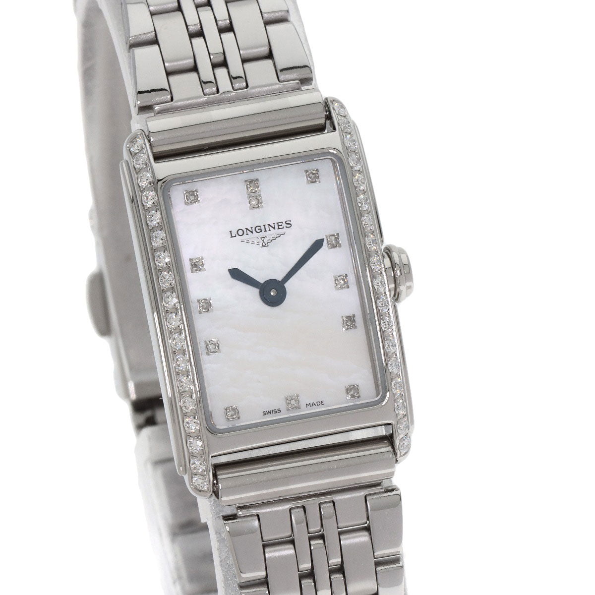 LONGINES Conquest Diamond Watches L5.258.0 Stainless Steel/Stainless Steel Ladies