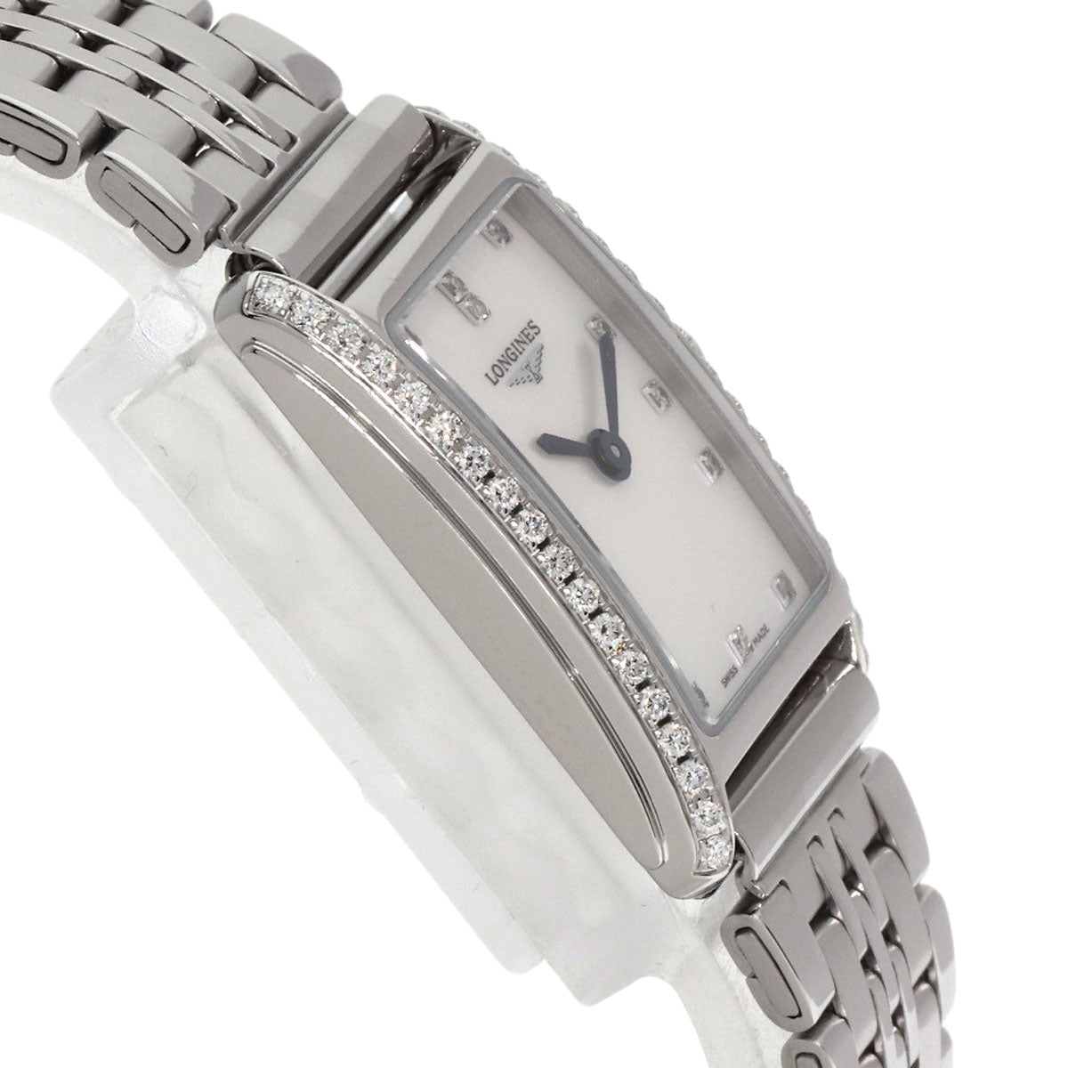 LONGINES Conquest Diamond Watches L5.258.0 Stainless Steel/Stainless Steel Ladies